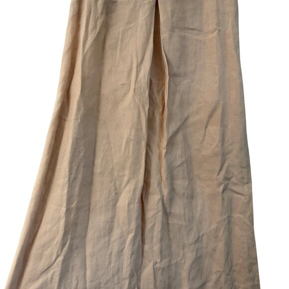 United Color of Benetton Coral Linen Sleeveless Coastal Sundress Womens XSmall - Picture 3 of 8